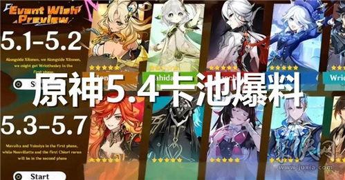 原神4卡池最新爆料,神秘角色登场，新元素与传说故事即将揭晓
